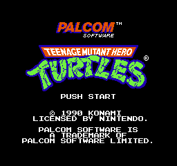 Teenage Mutant Hero Turtles (Europe) Title Screen
